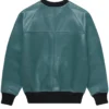 Kenzo Teal Leather Sweater