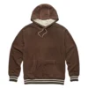 jordan brown suede pullover sweatshirt