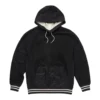 philip black suede hoodie