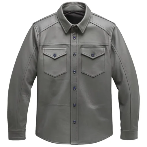 zachariah grey original leather shirt