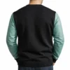 Asa Leather Sleeve Sweater
