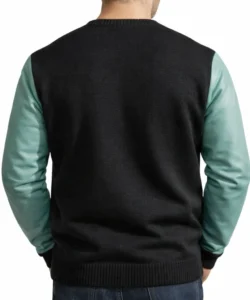 Asa Leather Sleeve Sweater
