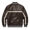 Oakley Chocolate Brown Leather Jacket Sweater