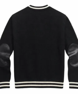 Rowan Black Leather Patch Sweater