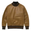 bastian yellow leather jumper