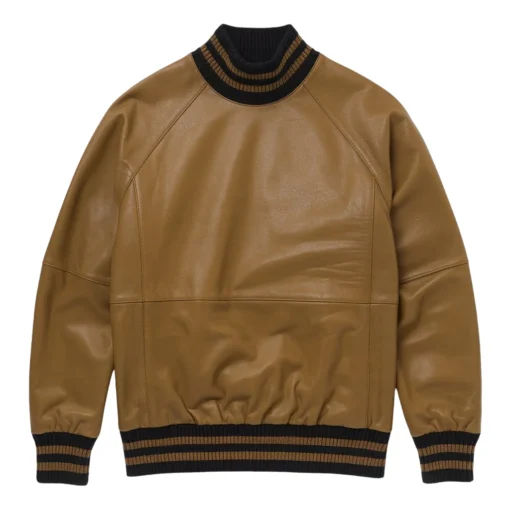 bastian yellow leather jumper