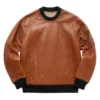 jonas brown leather jumper