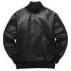 nash black leather jumper