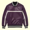 wylie purple leather jacket sweater