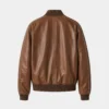 90s Leather Bomber Jacket