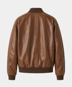 90s Leather Bomber Jacket