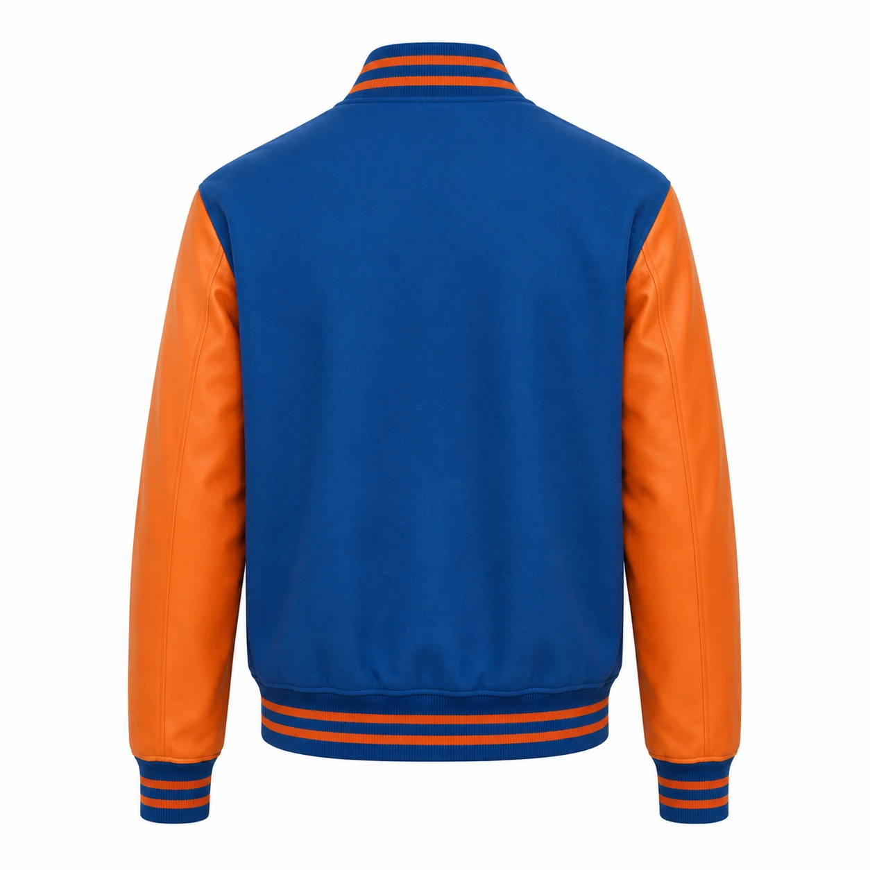 Blue and Orange Varsity Jacket