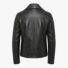 Leather Jacket with Denim Vest