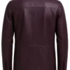 3/4 Length Purple Leather Jacket - Image 2