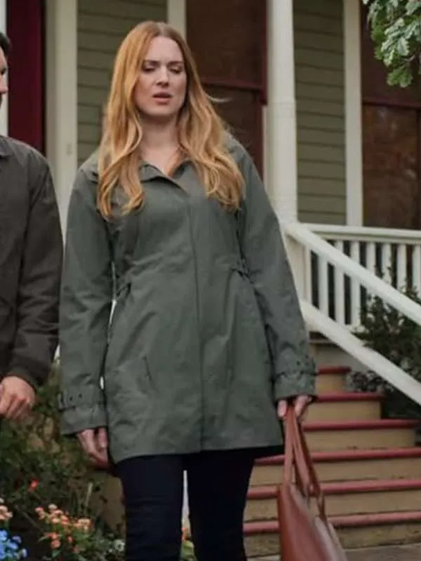 Shop the Alexandra Breckenridge Virgin River S02 Green Jacket – a stylish and authentic green jacket inspired by the hit TV series.