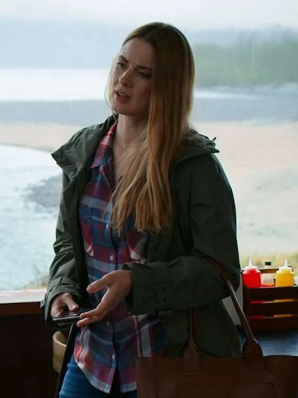 Shop the Alexandra Breckenridge Virgin River S02 Green Jacket – a stylish and authentic green jacket inspired by the hit TV series.