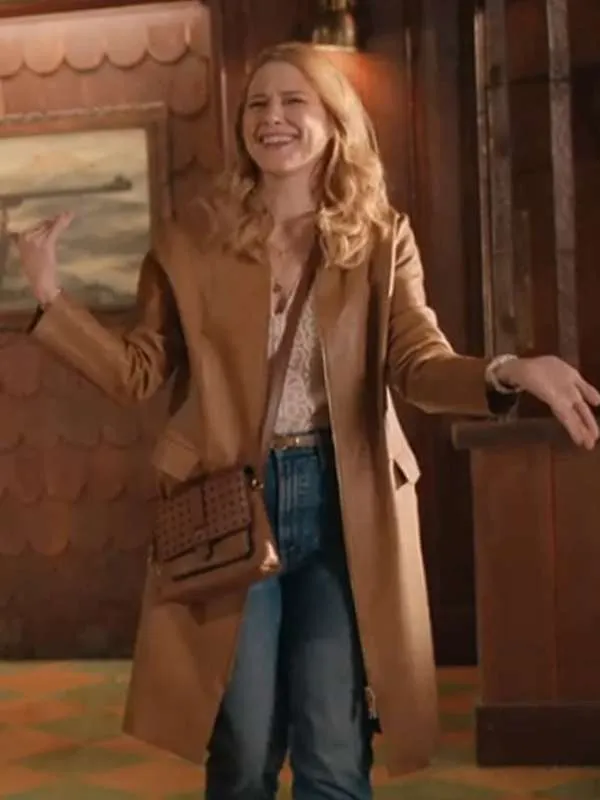 Melinda Monroe Virgin River S06 Brown Leather Coat