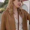 Melinda Monroe Virgin River S06 Brown Leather Coat - Image 2