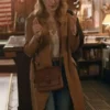 Melinda Monroe Virgin River S06 Brown Leather Coat