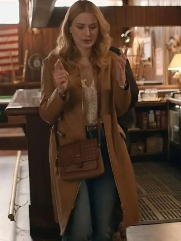 Melinda Monroe Virgin River S06 Brown Leather Coat