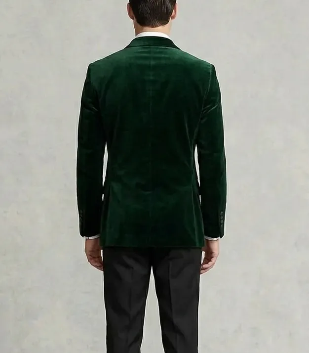 Velvet Tuxedo Green Jacket