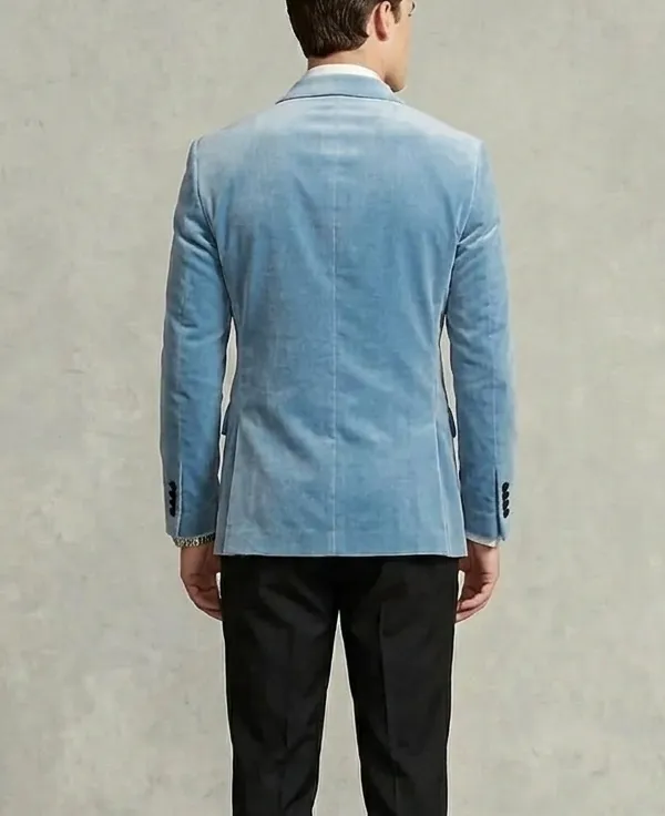 light blue tuxedo jacket men
