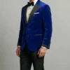 royal blue velvet tuxedo jacket men
