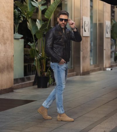 Casual look with one of my favourite leather jacket @qswears 👖Would you wear this style ❓✅ or ❌